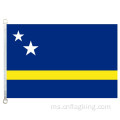 Bendera curacao 90 * 150cm 100% polyster